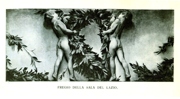Il fregio della Sala del Lazio